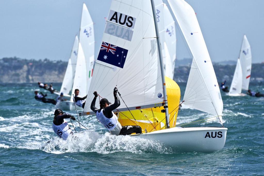 Mens 420- Aon Youth Worlds 2016, Torbay, Auckland, New Zealand © Richard Gladwell www.photosport.co.nz